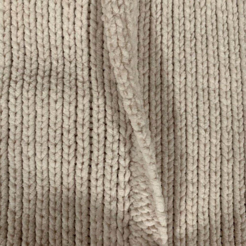 Love Riche Large Cropped Women's Cream Knit Balloon Sleeve Crew Neck Sweater EUC - Picture 8 of 14